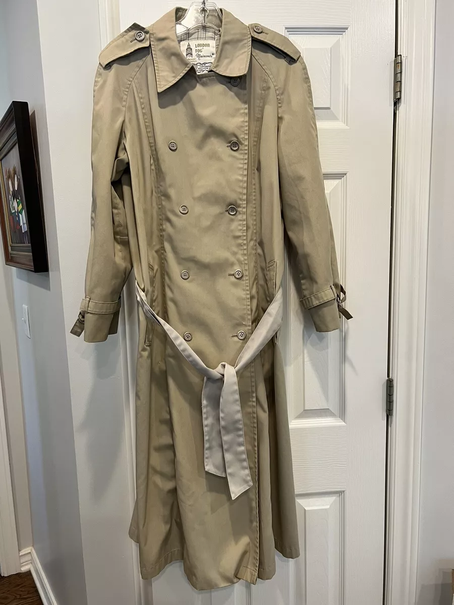 London fog khaki trench coat sale