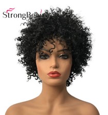Black Short Afro Curly Hair Wigs for Black Women Fashion African American Wigs