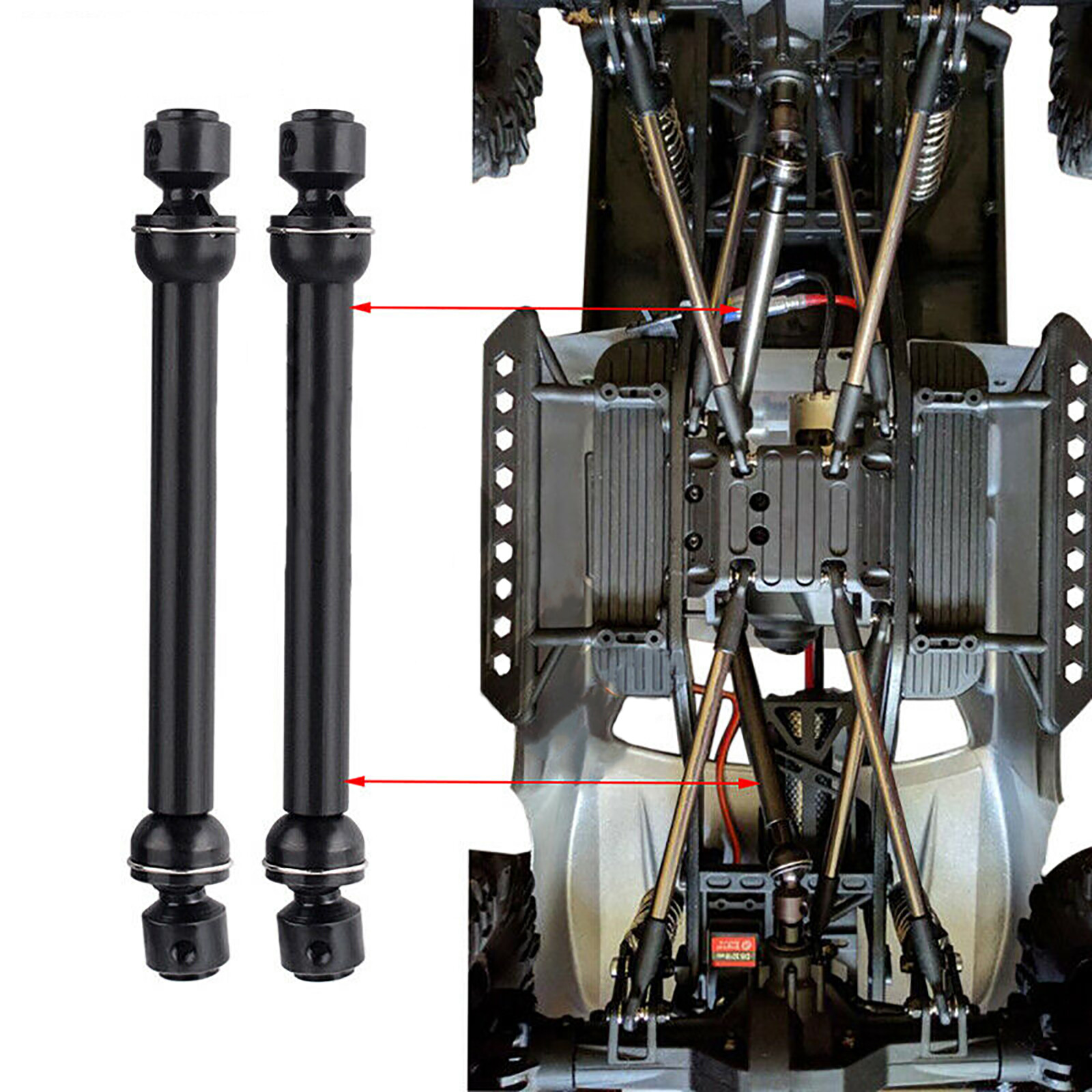 Metal Universal Drive Shaft 2pcs for 1/10 RC Crawler Car Axial SCX10 RC4WD D90 713929776351 eBay