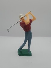 Vintage WILTON Cake Topper Decoration GOLFER in Red SHIRT