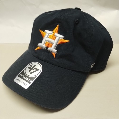Houston Astros Hat Cap '47 Brand Clean Up Navy Blue Adjustable Adult One Size