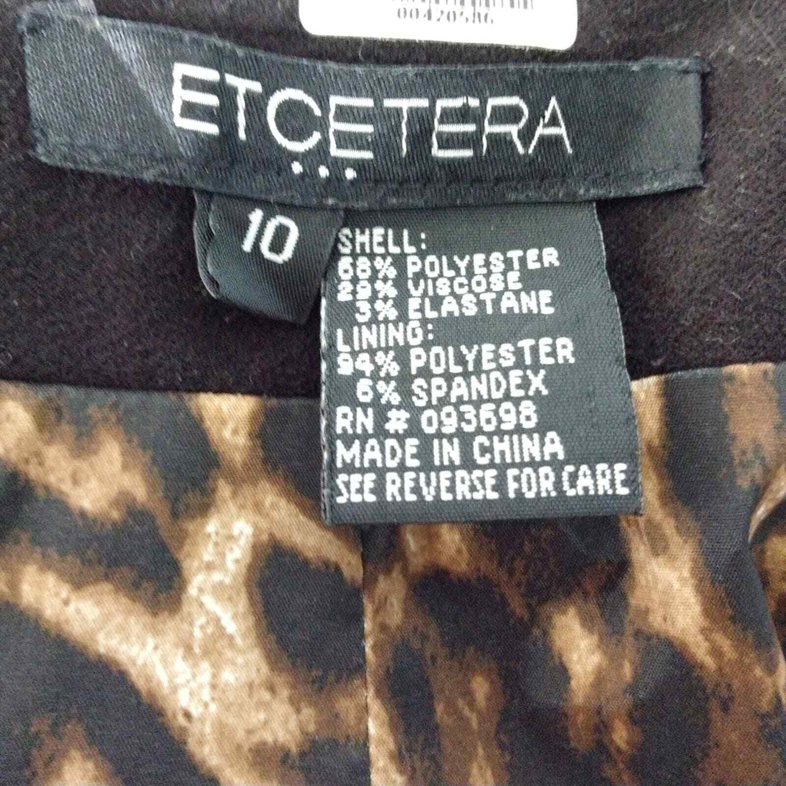 Etcetera Black Jacket Crest Button Pocket Blazer … - image 8