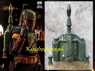 Mattel Star Wars Boba Fett 12-inch Plush With Rocket Launcher - Removable Air-Powered Toy