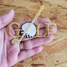 Golf - Golfing - Sports Patch - Embroidered Iron On Patch - Crafts, Shirt Logo