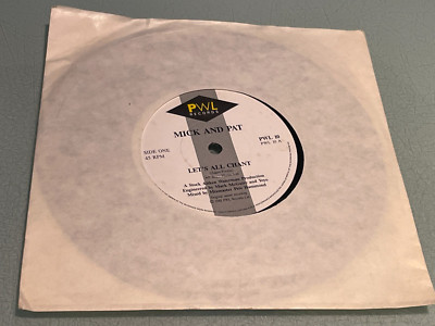 Mick and Pat - Let's All Chant - On The Night - Vinyl Record 7'' Single  1988 PWL