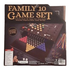 Set 10 giochi famiglia con scacchi, dama, mancala e altro