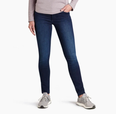 KUHL ' 9'' KONTOUR DENIM SKINNY JEANS ' MIDNIGHT ' SIZE 2 ' - WOMENS