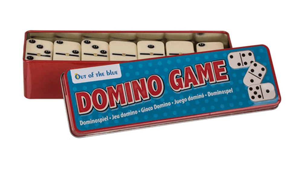 Classic Domino Game Set 6 Stone 28 Dominoes Traditional Stone Edition - Image 2 of 4
