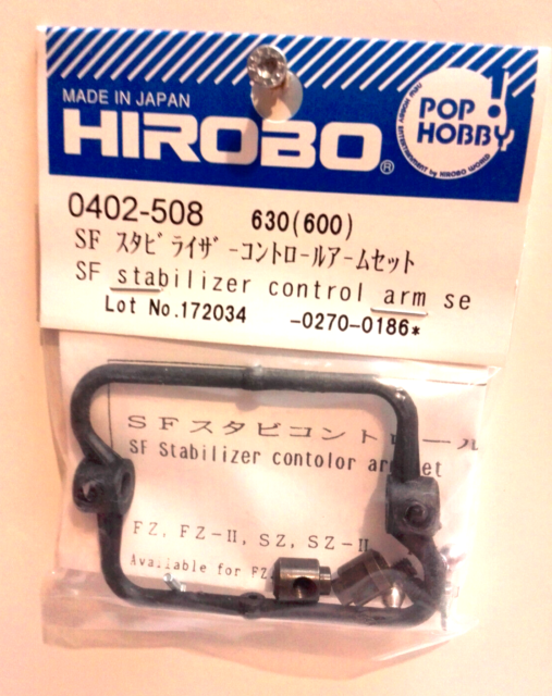 Hirobo RC Helicopter Paddle Barre Staffa di Controllo n. 0402-508-