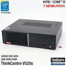 IBM LENOVO THINKCENTRE V520s i3 7100 COMPUTER PC WINDOWS 10 240GB 8GB 10NM 08IKL