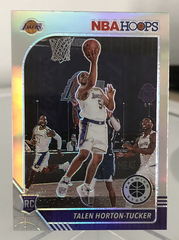 2019-20 NBA Hoops Premium Stock SILVER PRIZM Talen Horton-Tucker RC #248 Lakers