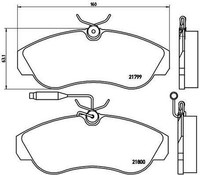 P 23 069 Brembo Bremsbelagsatz, Scheibenbremse FüR CitroËN, Fiat, Peugeot