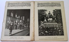 2 HARPER'S WEEKLY June 1910 KIng Edward VII Funeral Gen. George Custer Statue