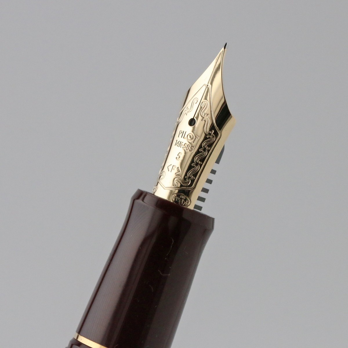 Pilot Custom 74 Fountain Pen Radish Brown 14K F Nib Engraved w