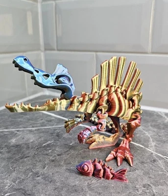 Skeleton Spinosaurus Dinosaur Articulated Flexi Fidget Toys 3D printed Gift