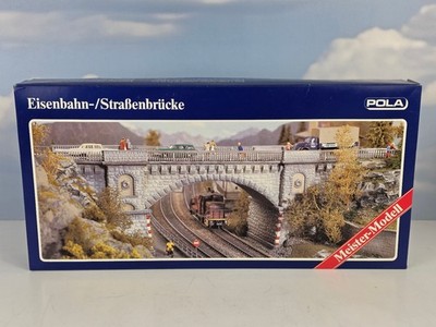 (6723) Pola H0 621 Eisenbahn-/Straßenbrücke Bausatz Neu & OVP