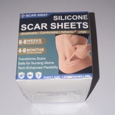ScarAway Silicone Scar Sheets for Acne Burn Scars, Breathable Strong Adhesion