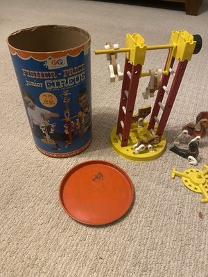 Fisher-Price Junior Circus Vtg 1963 No. 902 ~ 2 Missing Pieces Ball/dowel  
