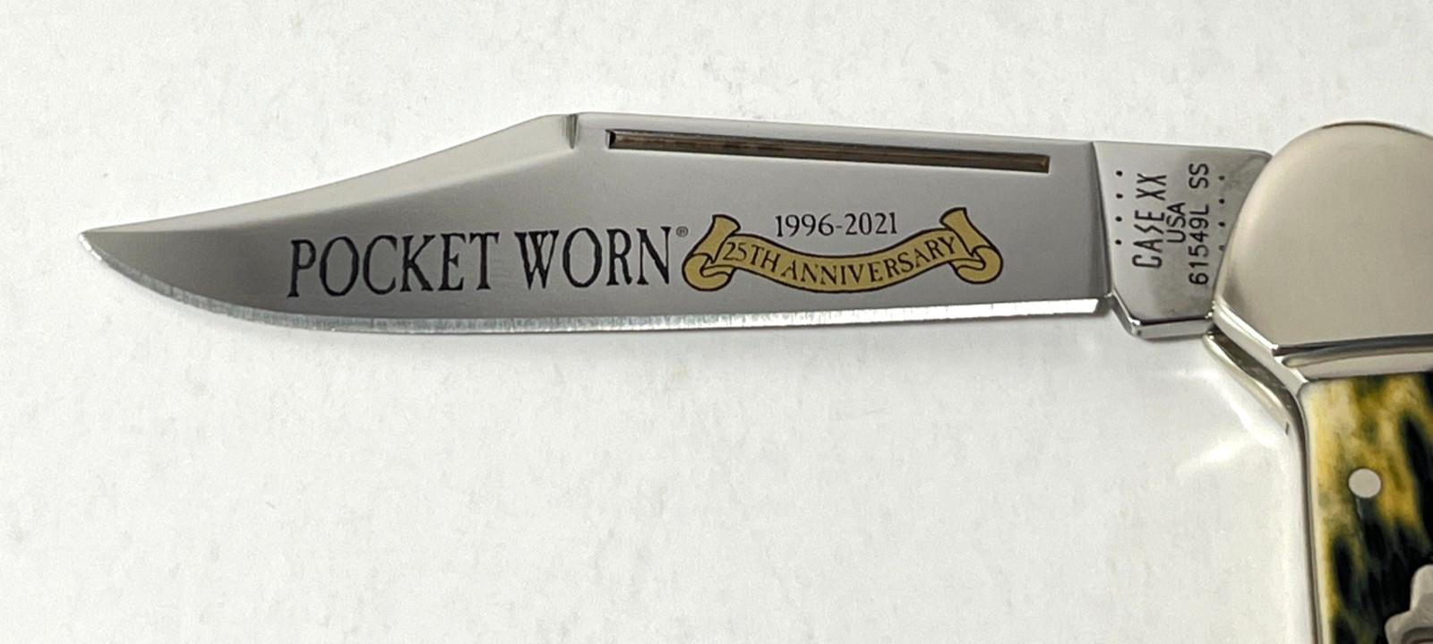 Case XX Pocket Worn CopperLock Knife 1 Blade Bone  #61549L SS Olive Green NEW