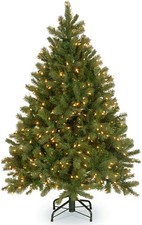 National Tree Company 4.5 ft Pre-Lit Downswept Douglas Fir Artificial Christmas