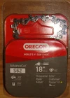 OREGON S62 18” Chainsaw Chain AdvanceCut Blade 62DL 3/8” .050” Pitch New Sealed