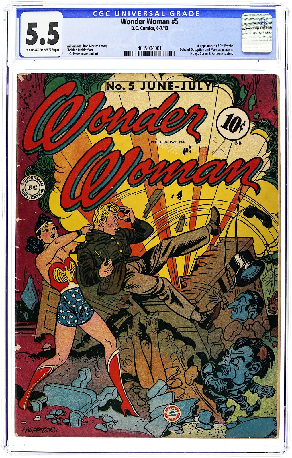 Wonder Woman #5 CGC 5.5 1943 4035004001