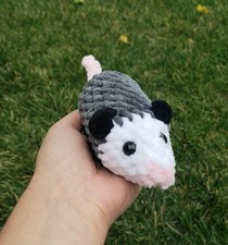 Opossum Plush Handmade Crochet Amigurumi Plushie Stuffed Toy