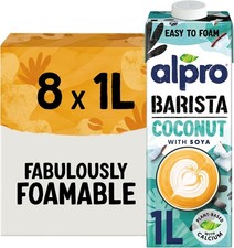 New Alpro Barista Coconut Drink - Plant-Based Long Life Dairy Free-Lactose Free