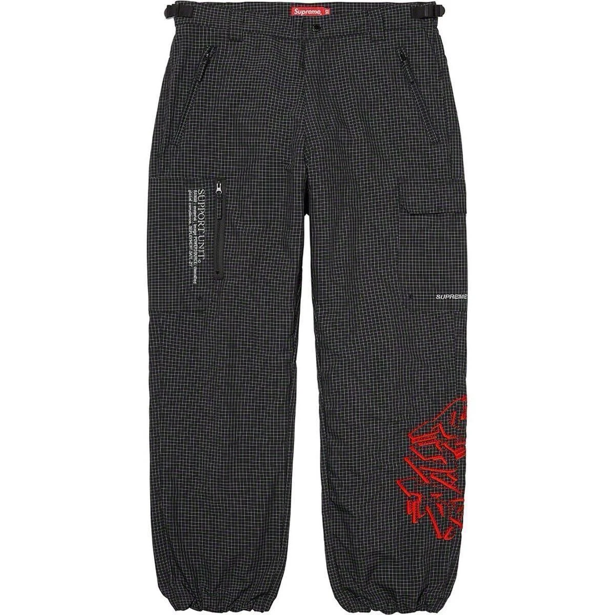 Pantalon neuf 21AW 22 neuf SUPREME SUPREME SUPPORT UNIT RIPSTOP NOIR 30 bl