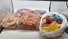 Colorful Vintage Plastic Curlers Lot Jumbo/Medium Barrel Fun
