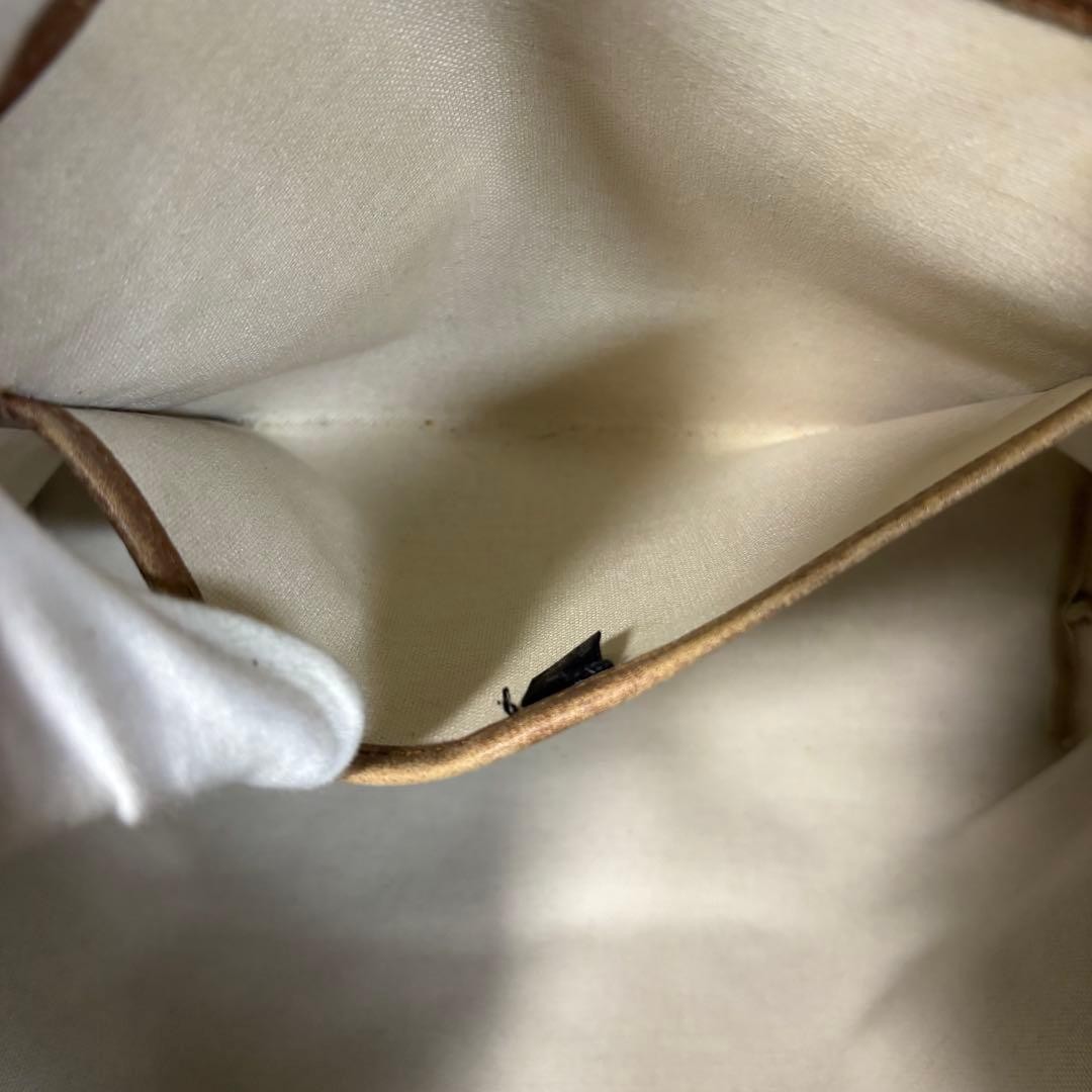 GUCCI GG Supreme Canvas Tote Bag Brown Sherry Stripe Unisex Authentic thumbnail 11