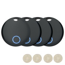 Tracker Tags 4 Pack, Luggage Tracking Tags Compatible with TUYA App and Smart Li