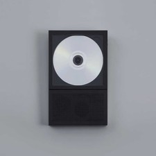 KM5 CP2-001-B Portable/Wall-Mounted CD Player Instant Disk Audio CP2 Black