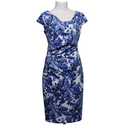 Gina Bacconi, Kleid, Größe: 38, Blau/Weiß/Mehrfarbig, Elasthan/Polyester #zgH