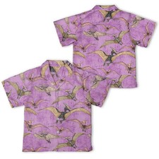 Youth Pteranodon Pterosaur Dinosaur Hawaiian Shirt Kids Junior