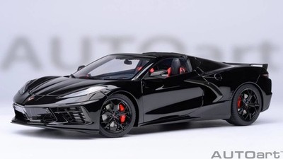 Chevrolet Corvette C8 Stingray Z51 Black in 1:18 Scale by AUTOart by AUTOart