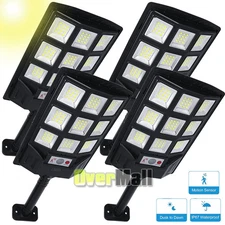 Commercial 10000000LM LED Outdoor Dusk to Dawn Solar Street Light Road Area Lamp