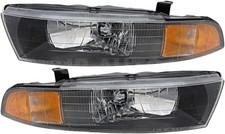 For 2002-2003 Mitsubishi Galant Headlight Halogen Set Driver And Passenger Side