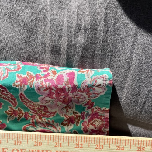 NWT J Crew Short Sleeve Cotton Poplin Teal Pink Floral Top Womens S - Picture 9 of 9