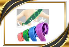 Silicone Body Back Scrubber Double Side Bathing Brush For Skin Deep Cleaning