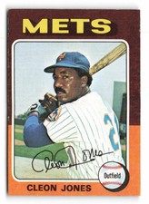 1975 Topps Cleon Jones #43 New York Mets