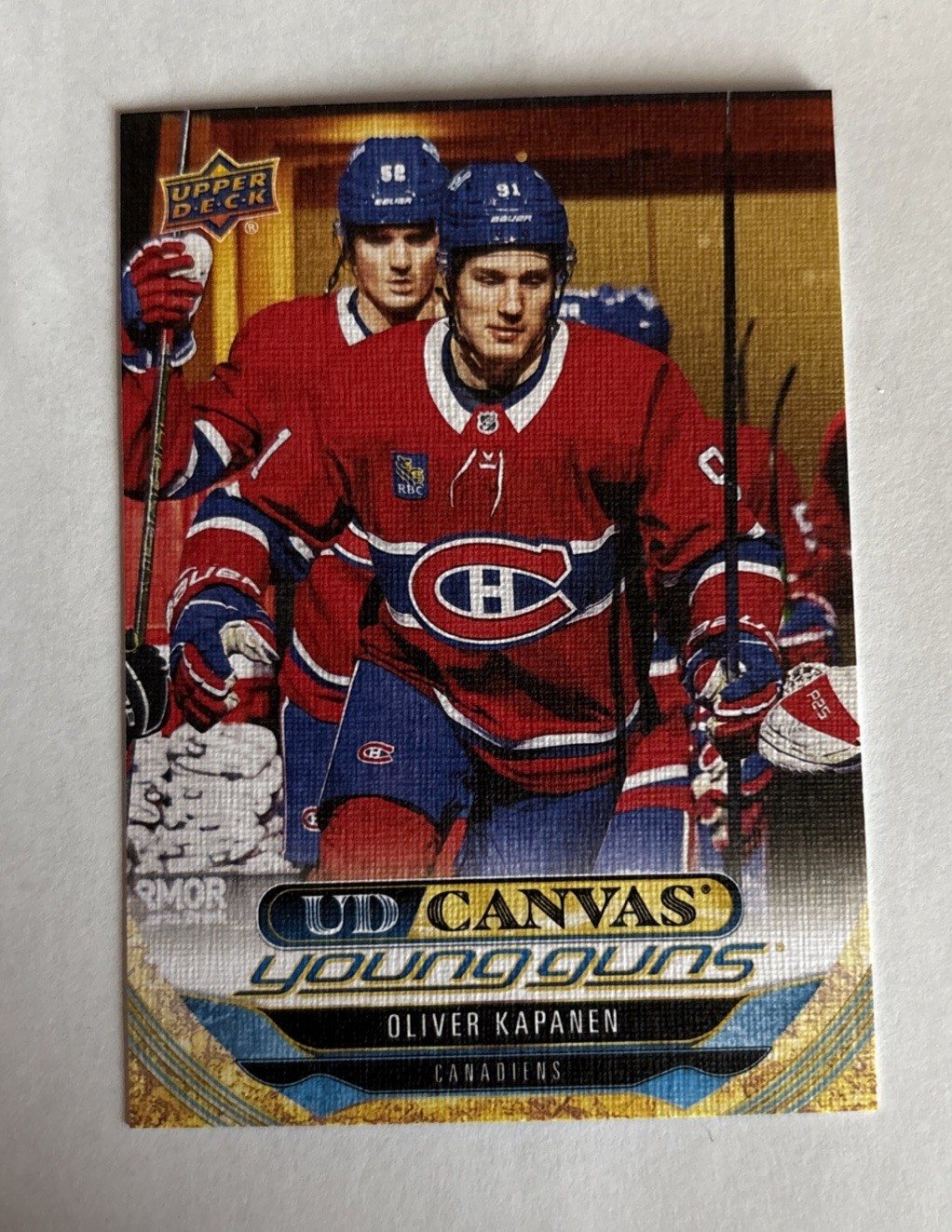 2024-25 Upper Deck Series 2 Canvas Young Guns Oliver Kapanen C226