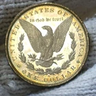 1883-o Morgan Silver Dollar Brilliant Uncirculated  Cameo & Slight Mirrors Toned