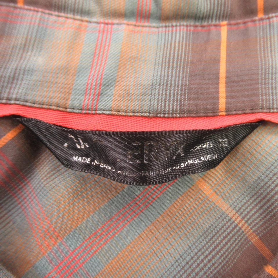 Camisa Arcteryx Para Hombre Grande Manga Corta Bolsillo Botón Frontal Ligera A Cuadros Foto 4 de 4