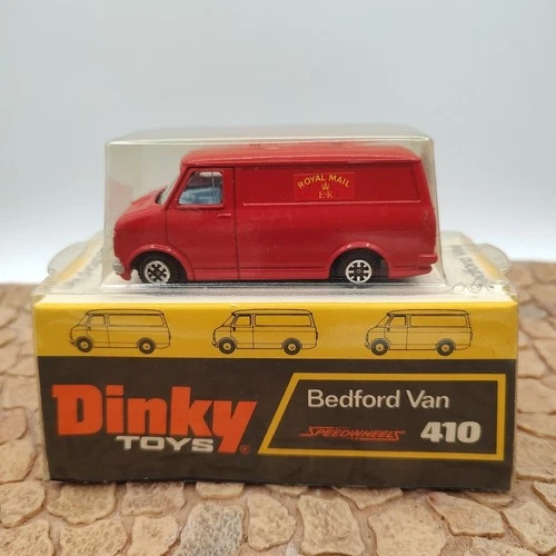 Vintage Dinky Toys Diecast Bedford Van 410 Speedwheels Red Royal Mail  Toy Car