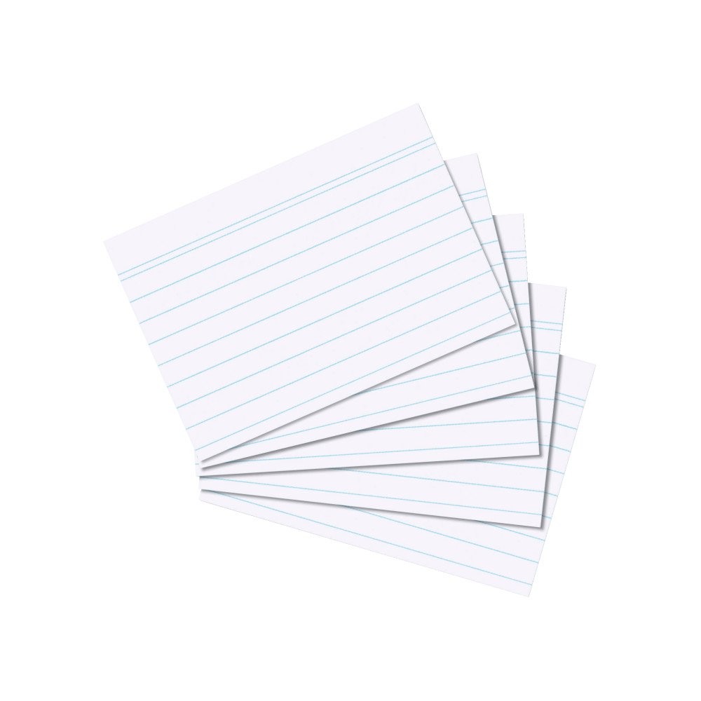 Herlitz 1150507 Index Cards, Pack of 100 A7 Bianco