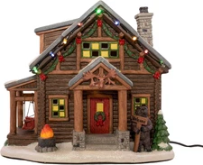 Christmas Village Moose Lodge Retreat | Christmas House Collection Accessories F