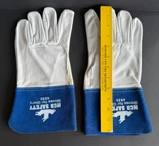 Pair of MCR Safety Blue Leather #4850 Tig Welding Gloves - Large             C83