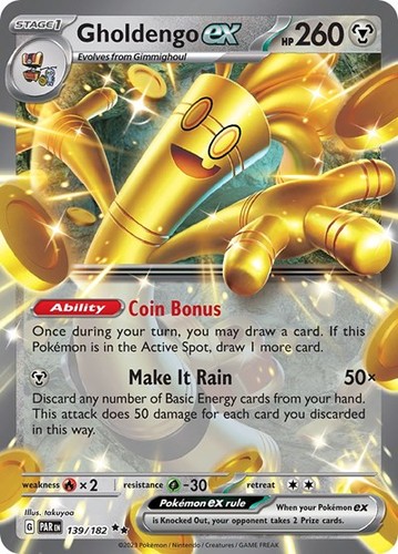 Pokemon Gholdengo ex (139/346) Paradox Rift LP HOLO