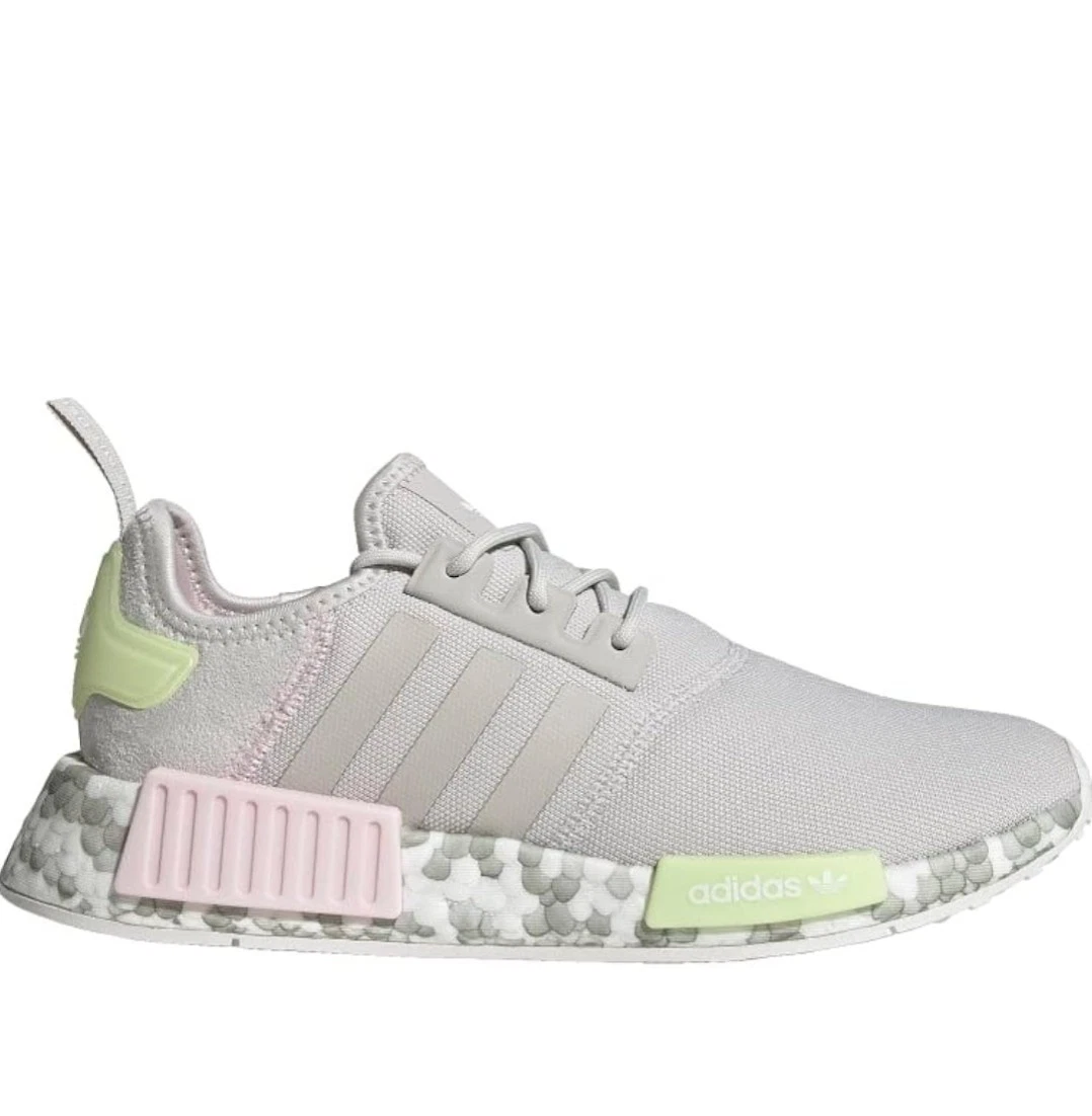 adidas gazelle silver green womens Shop White Womens adidas NMD R1 Lace Up Sneakers – Shoebacca main image 1
